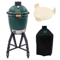 КОМПЛЕКТ Гриль Big Green Egg Medium в гнізді, відсікачем жару та чохлом