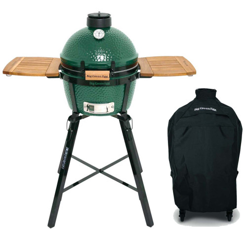 КОМПЛЕКТ Гриль Big Green Egg Mini Max с полками и ножками и чехлом